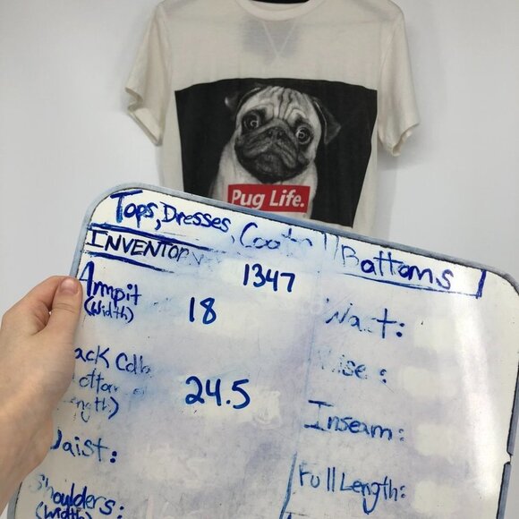 Criminal Damage Pug life white graphic t-shirt  unisex small - Picture 15 of 16